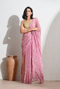 Rosette All Over Work Chiffon Saree
